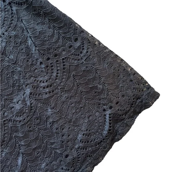 NWT Adiva Black Lace Long Sleeve Top | Women's XS - Picture 5 of 7